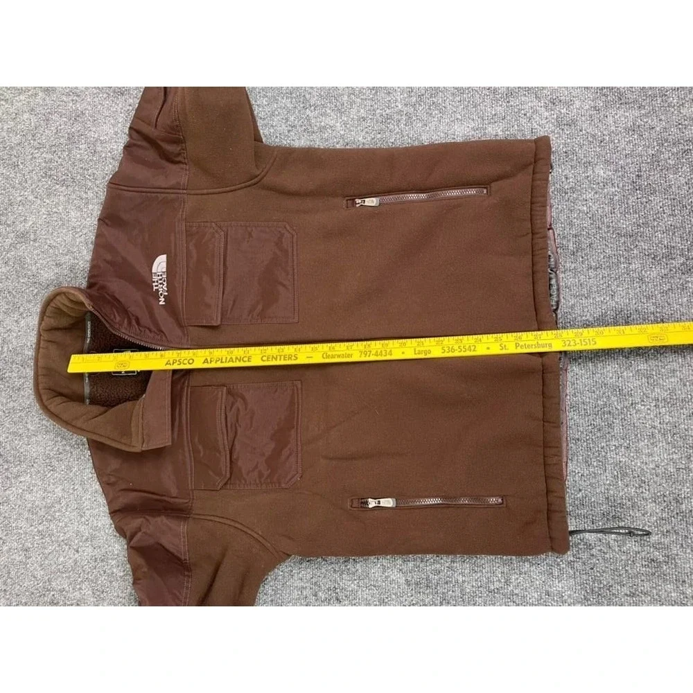 Vintage The North Face Salinas Jacket Heavyweight Fleece Brown Mens Large Denali